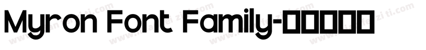 Myron Font Family字体转换